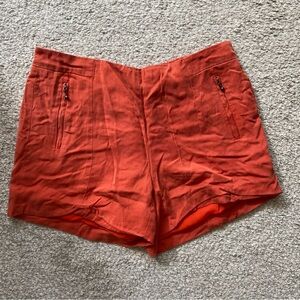 Cartonnier High Waist Orange Shorts